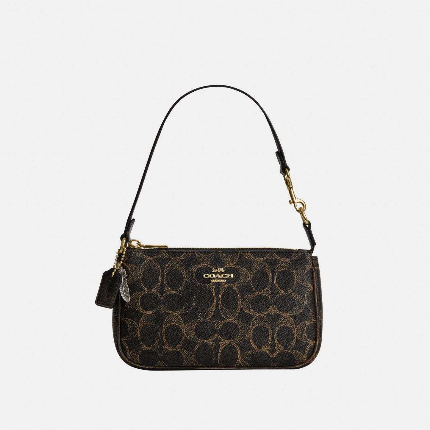 CDW32-Nolita 19 in Loved Signature Canvas with Charms-Im/Brown
