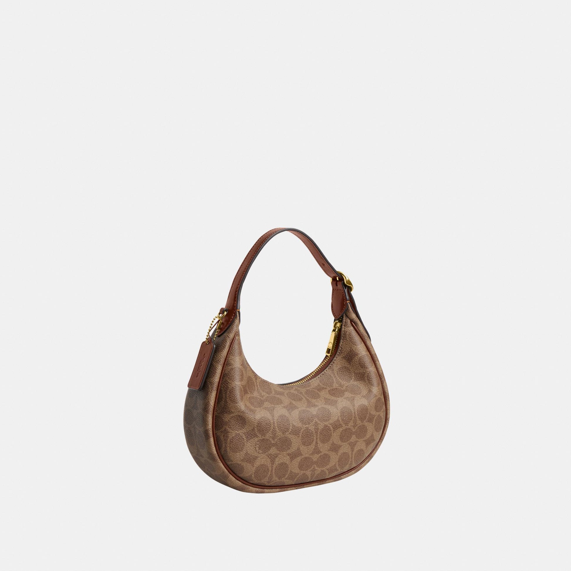 CDX17-Emily Mini Shoulder Bag in Signature Canvas-Im/Tan/Brown