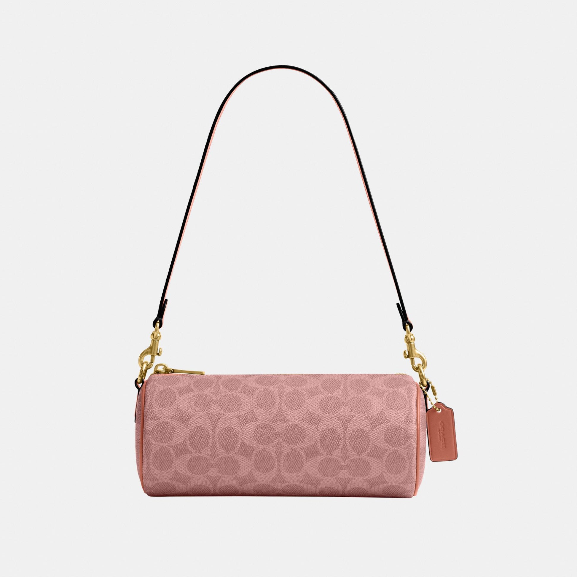CDY79-Coated Canvas Signature Barrel Bag-B4/Melon Pink