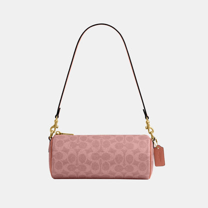 CDY79-Coated Canvas Signature Barrel Bag-B4/Melon Pink