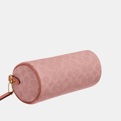 CDY79-Coated Canvas Signature Barrel Bag-B4/Melon Pink