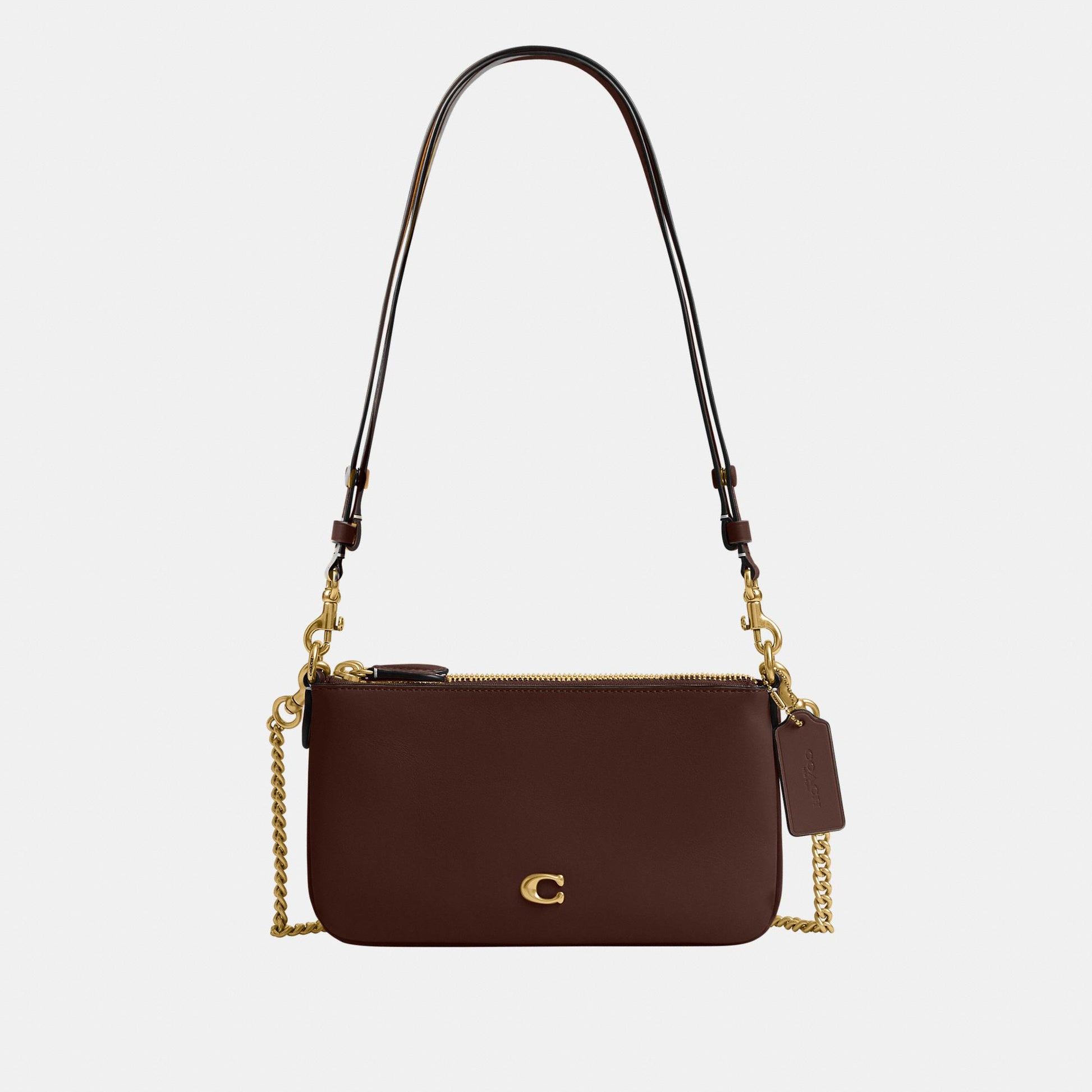 CDY89-Refined Calf Leather Audrey Crossbody Bag-B4/Maple