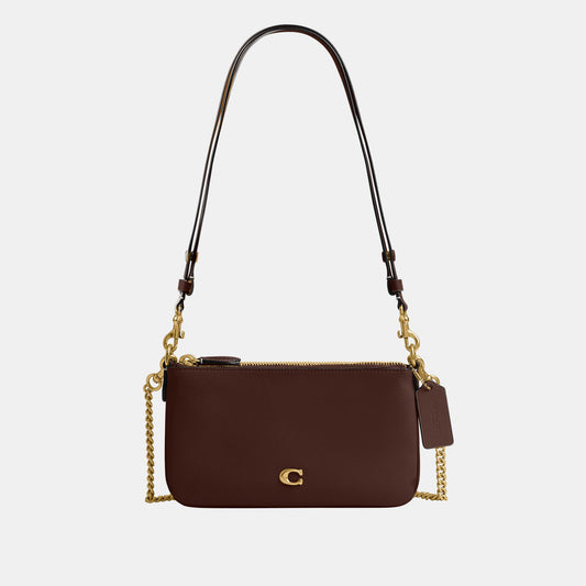 CDY89-Refined Calf Leather Audrey Crossbody Bag-B4/Maple
