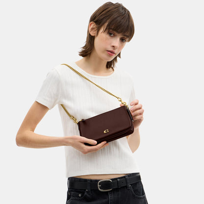 CDY89-Refined Calf Leather Audrey Crossbody Bag-B4/Maple