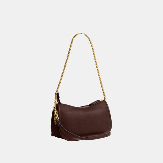 CDZ20-The Coach Originals Natural Grain Leather Twin Turnlock Waverly Bag-B4/Maple