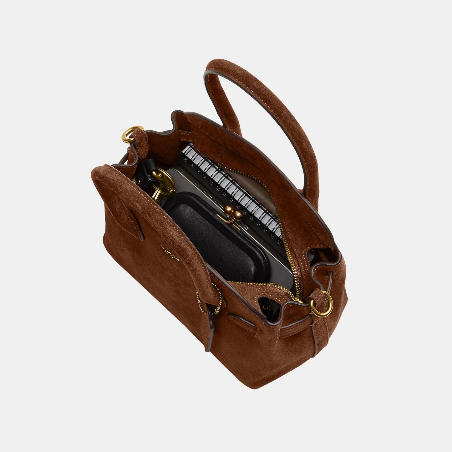 CDZ46-Suede Soft Empire Carryall 21-B4/Warm Brown