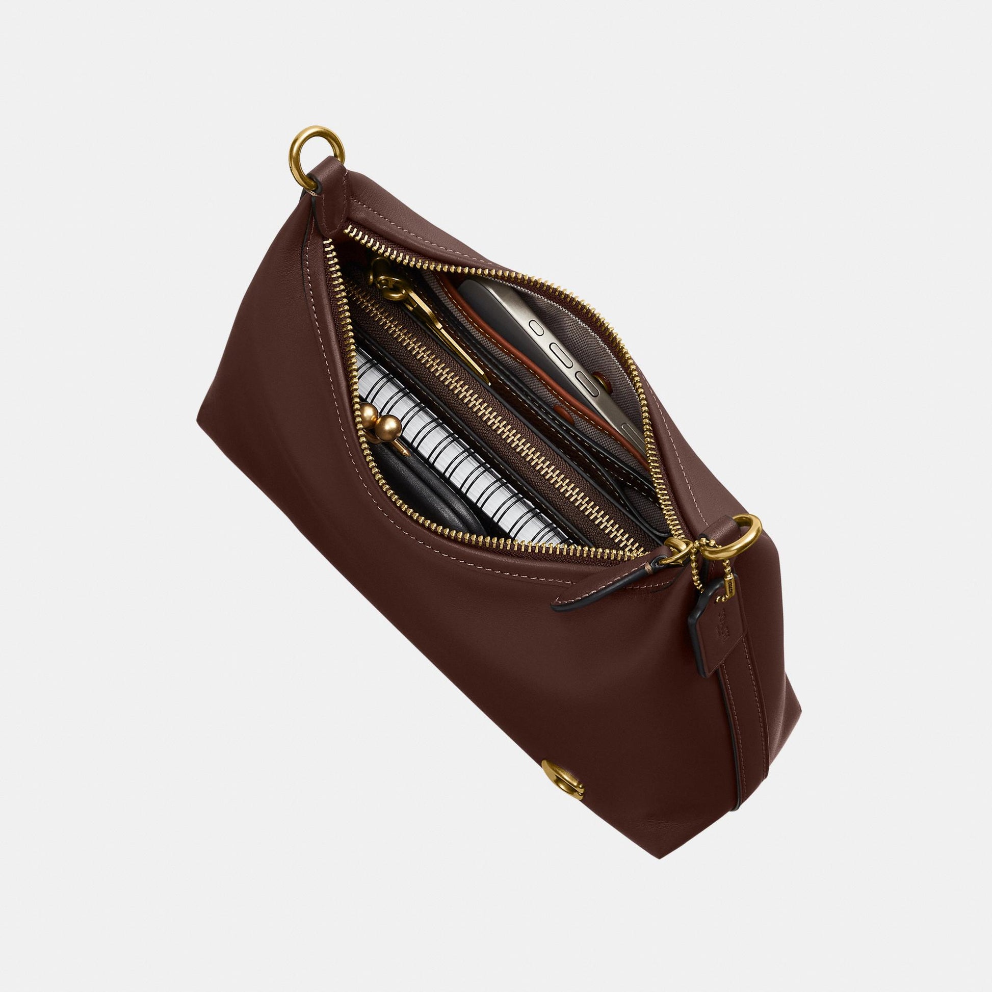 CDZ64-Glovetanned Leather Juliet Shoulder Bag 25 Refresh-B4/Maple