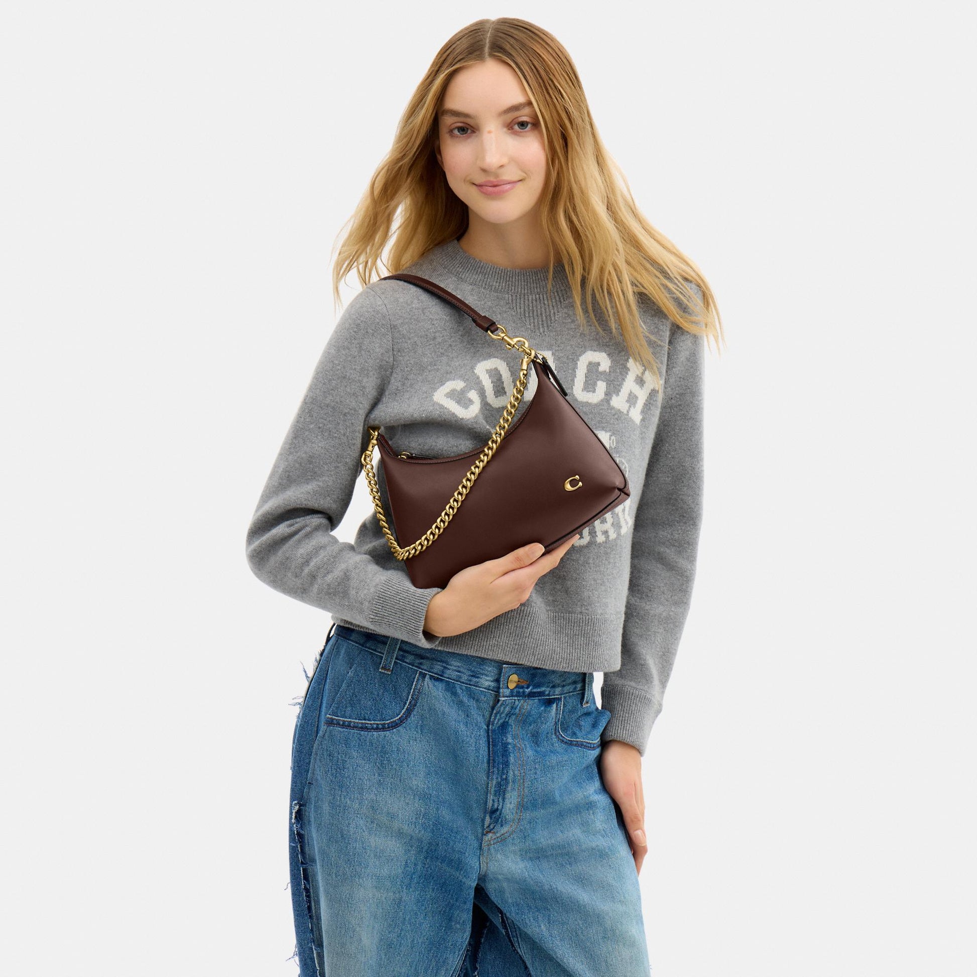 CDZ64-Glovetanned Leather Juliet Shoulder Bag 25 Refresh-B4/Maple