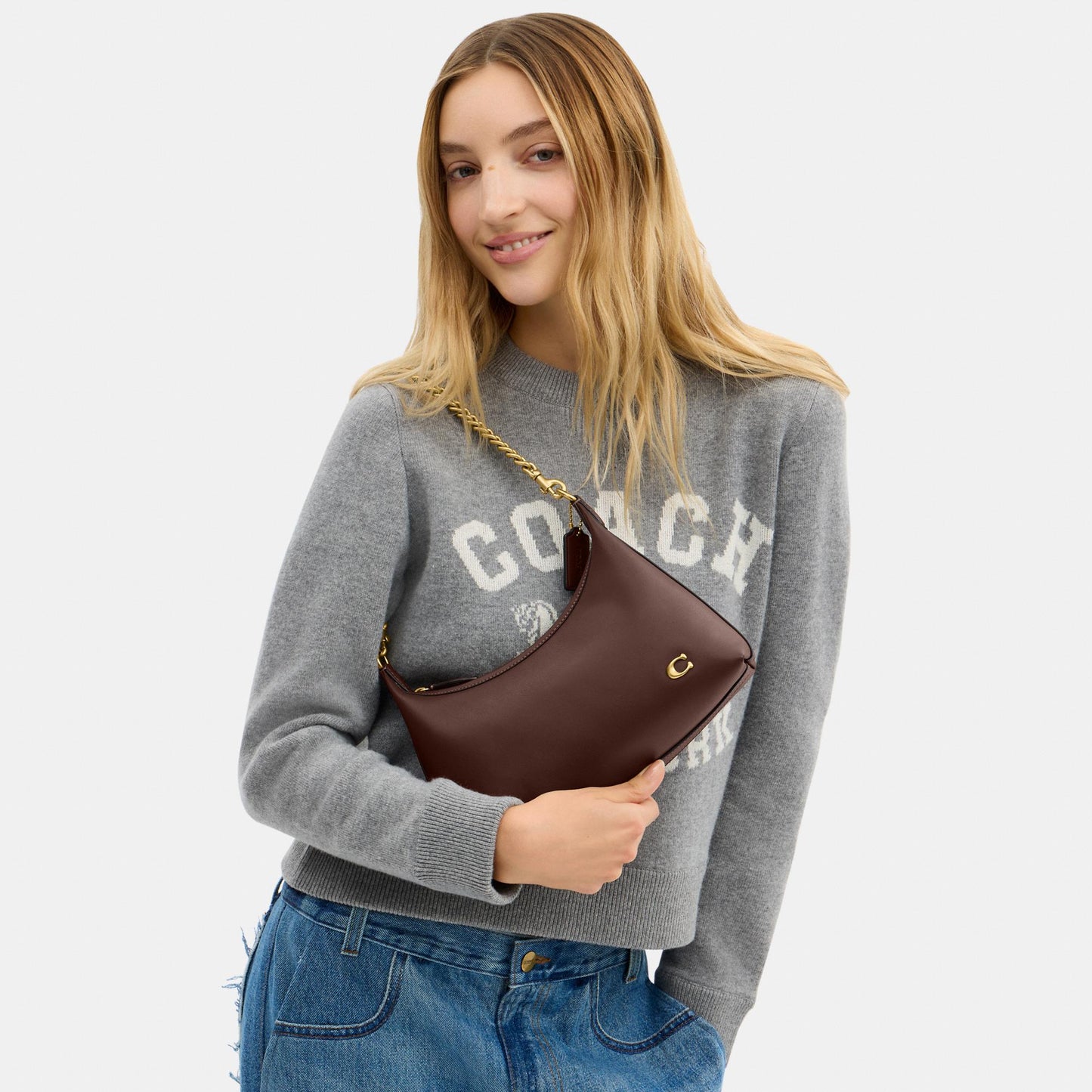 CDZ64-Glovetanned Leather Juliet Shoulder Bag 25 Refresh-B4/Maple
