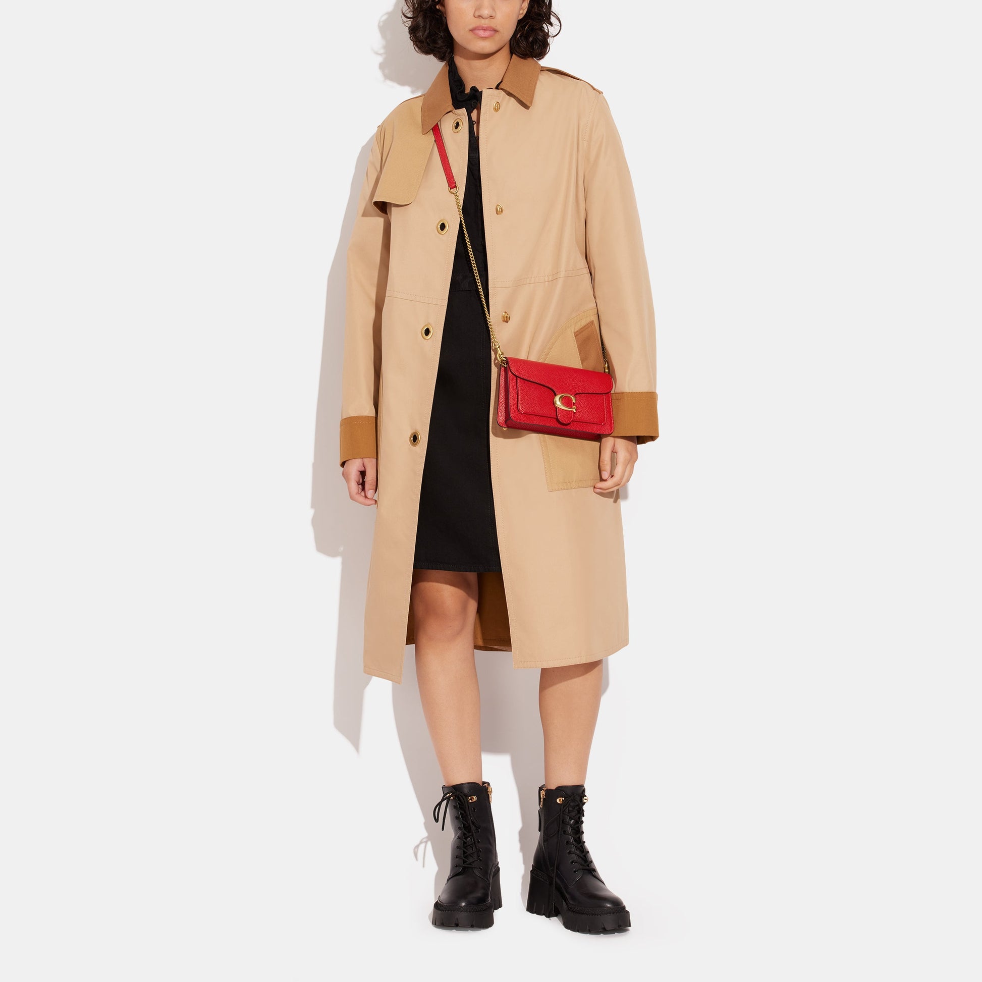 ce772-Tabby Chain Clutch-B4/Sport Red