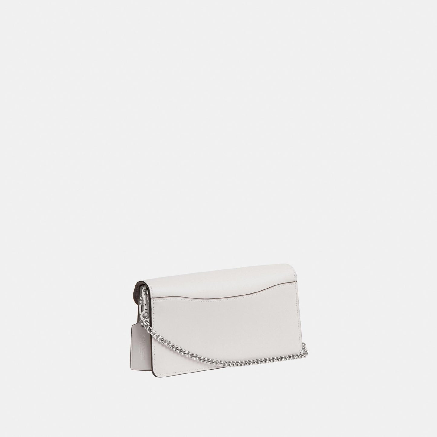 CE774-TABBY CHAIN CLUTCH IN SIGNATURE CANVAS-LH/White Chalk