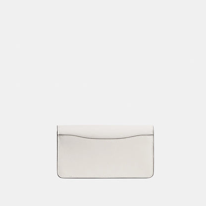 CE774-TABBY CHAIN CLUTCH IN SIGNATURE CANVAS-LH/White Chalk