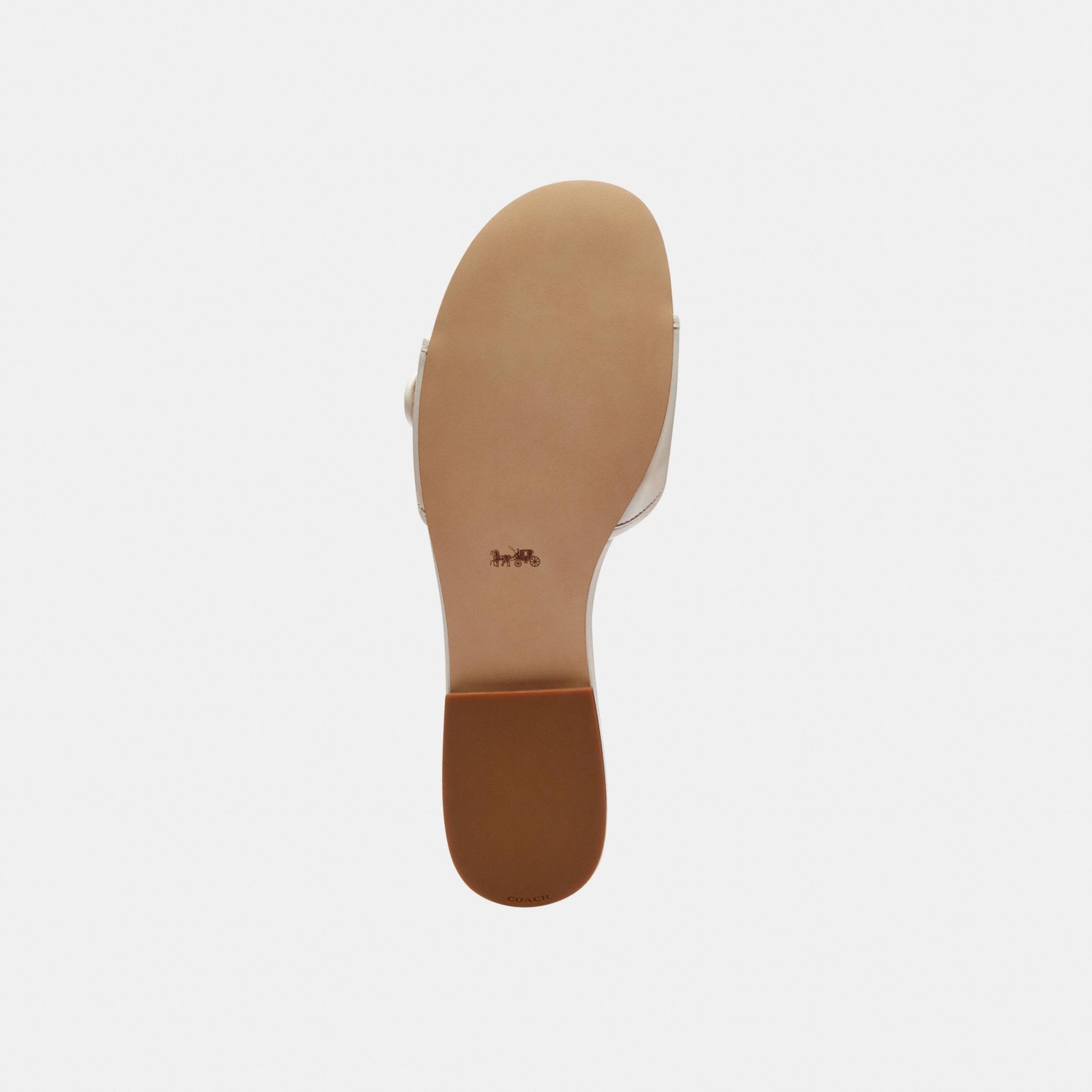 CEF11-Margot Leather Flat Sandal-Chalk
