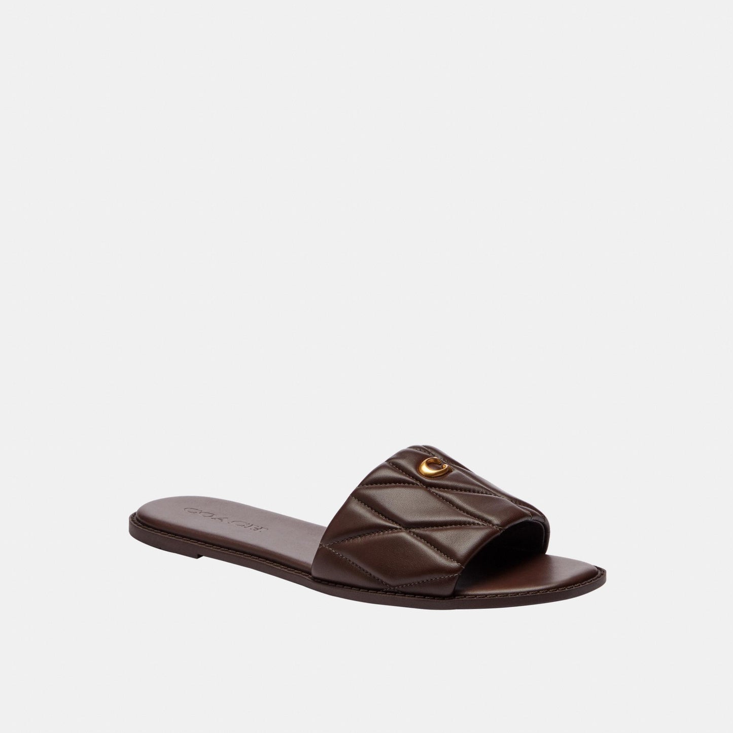 CEF42-Holly Quilted Leather Sandal-Maple