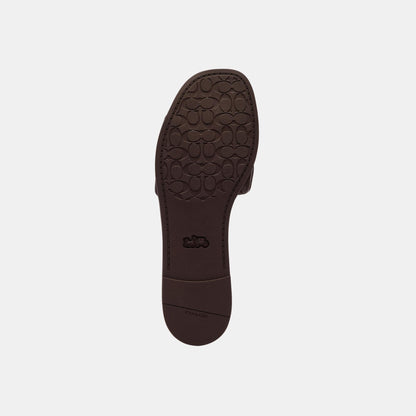 CEF42-Holly Quilted Leather Sandal-Maple
