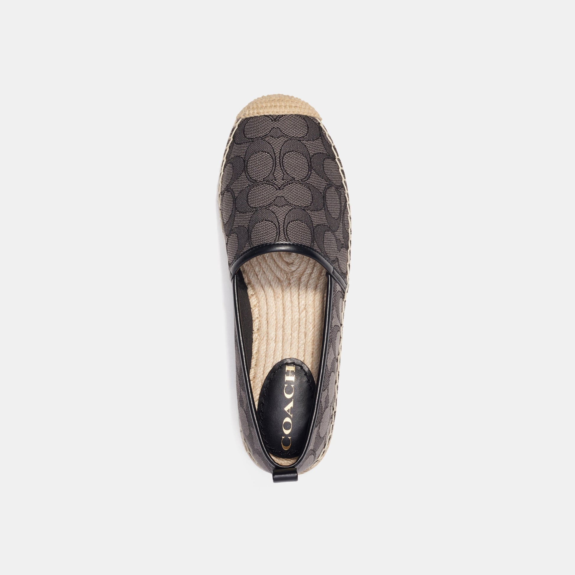 CG629-Codi Espadrille In Signature Jacquard-Black
