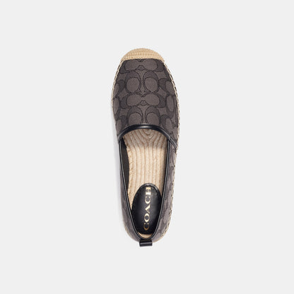 CG629-Codi Espadrille In Signature Jacquard-Black