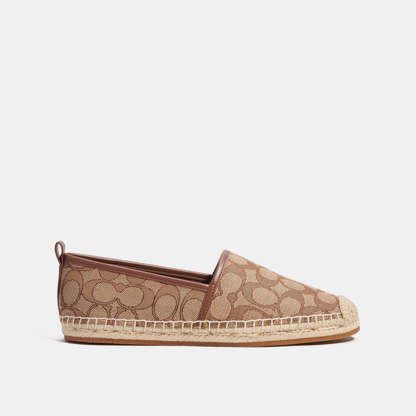 CG629-Codi Espadrille In Signature Jacquard-KHAKI/SADDLE