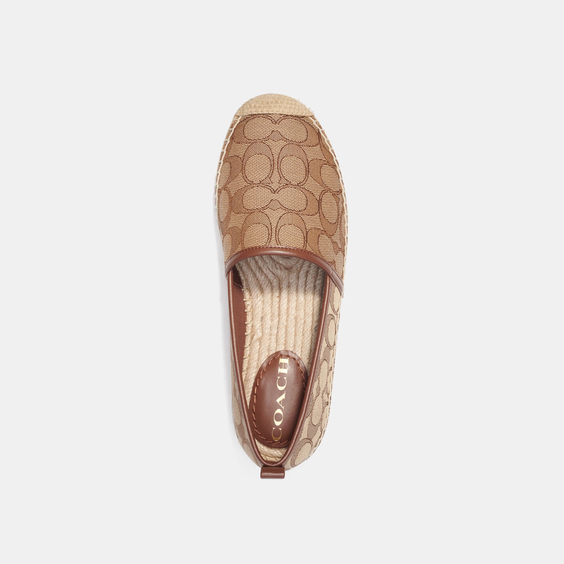 CG629-Codi Espadrille In Signature Jacquard-KHAKI/SADDLE