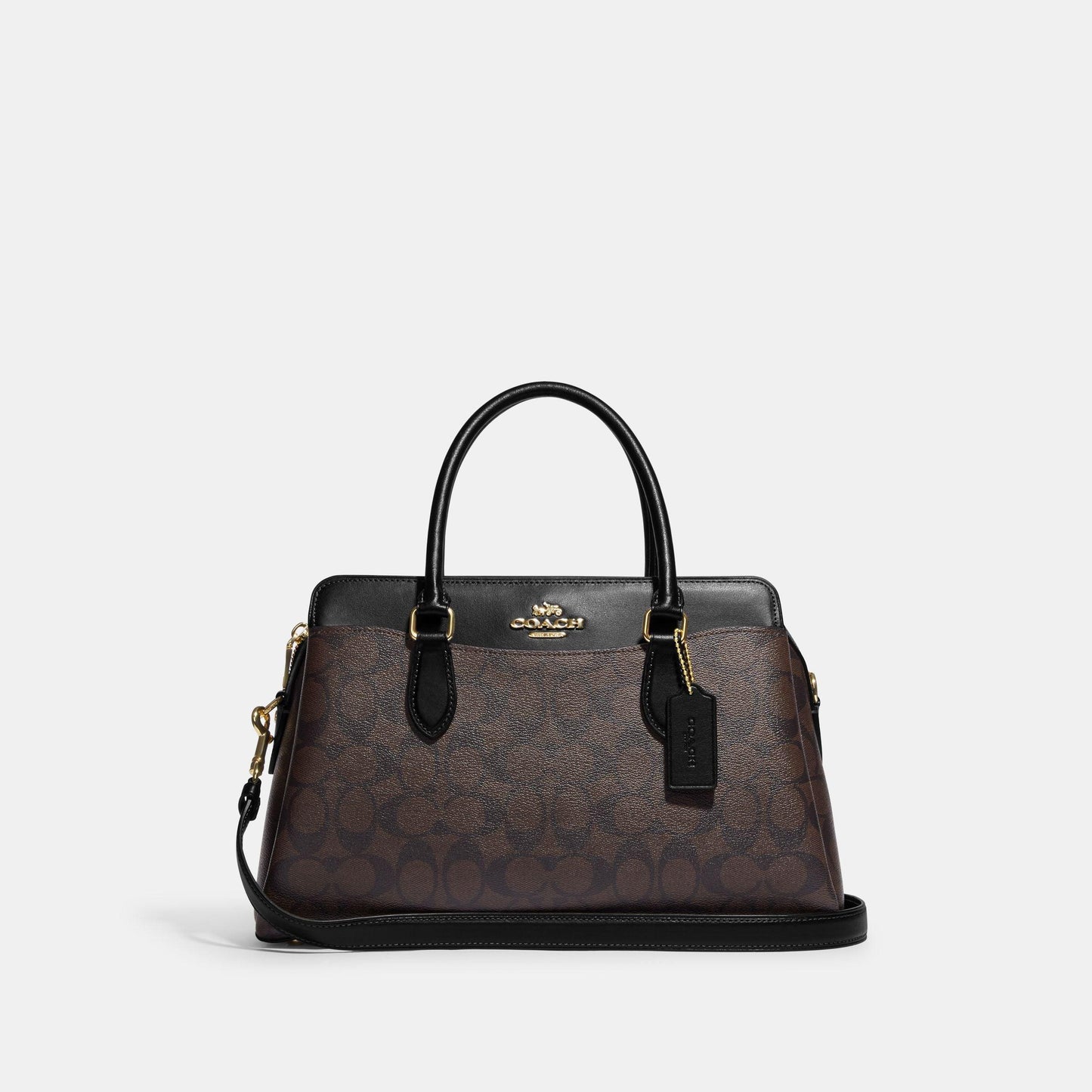 CH488-Darcie Carryall In Signature Canvas-IM/Brown Black