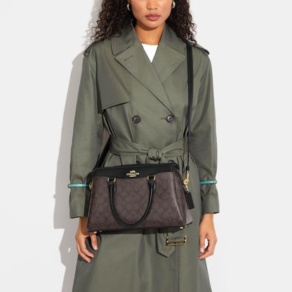 CH488-Darcie Carryall In Signature Canvas-IM/Brown Black