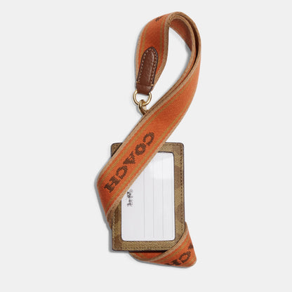 CH713-Id Lanyard In Signature Canvas-IM/Khaki/Canyon Multi