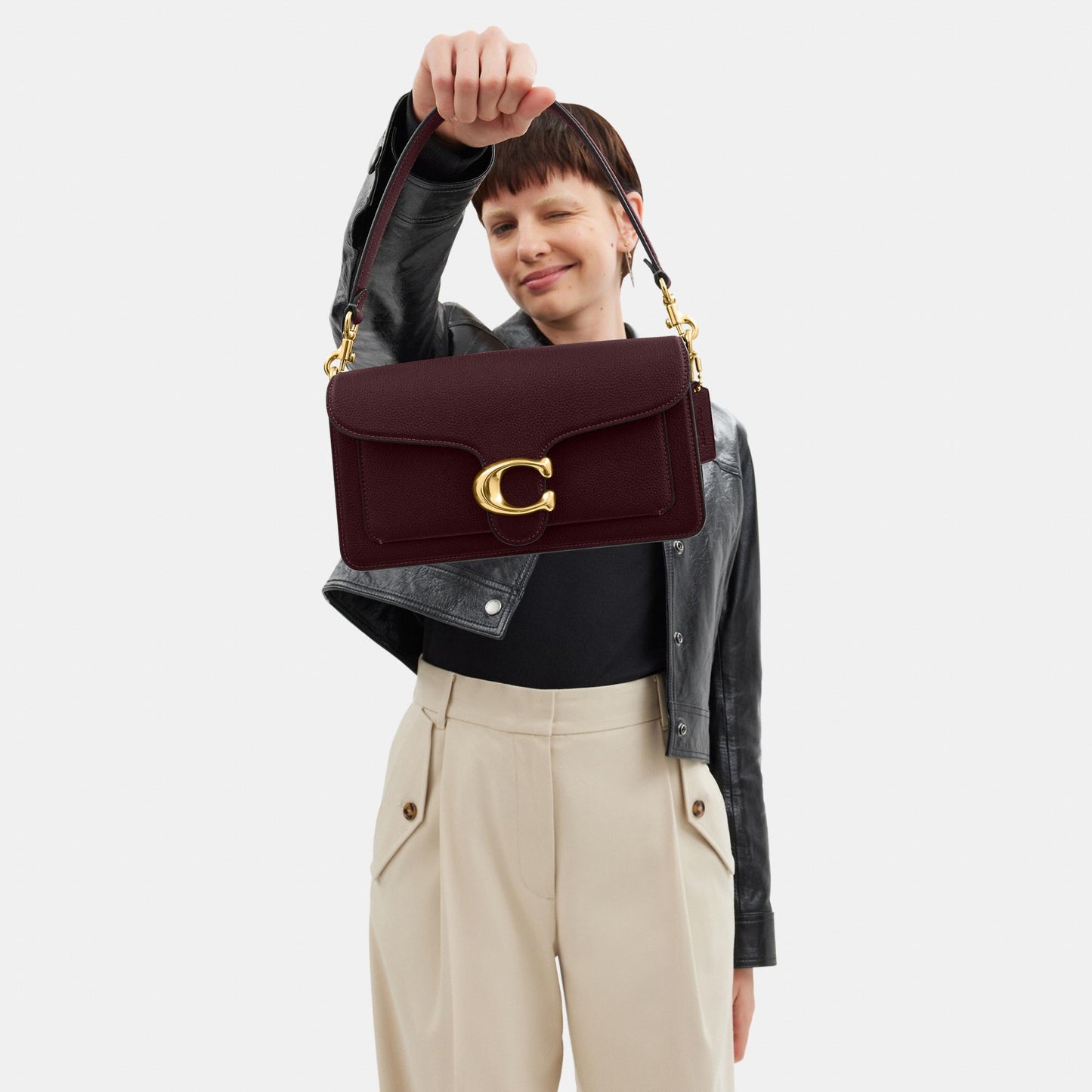 CH857-Tabby Shoulder Bag 26-B4/Merlot