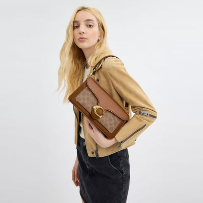 CI032-TABBY SHOULDER BAG 26 IN SIGNATURE CANVAS-B4/TAN BROWN