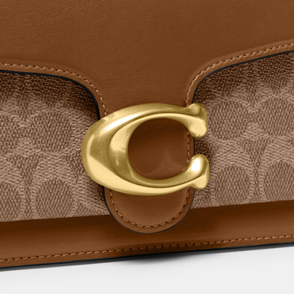 CI032-TABBY SHOULDER BAG 26 IN SIGNATURE CANVAS-B4/TAN BROWN