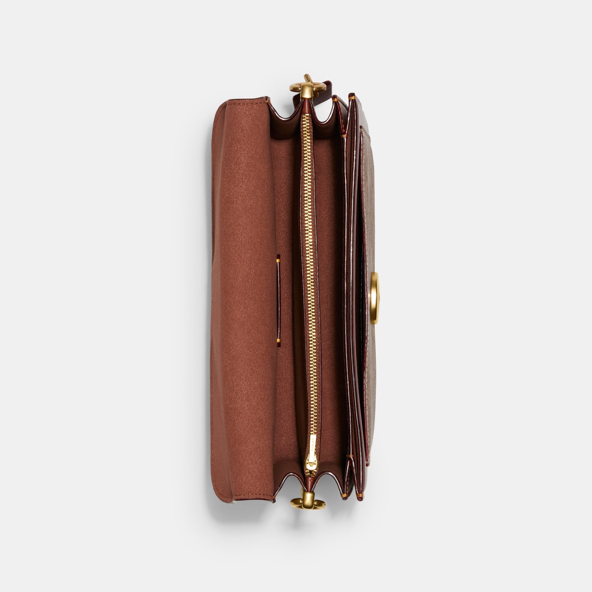 CI032-TABBY SHOULDER BAG 26 IN SIGNATURE CANVAS-B4/Tan Rust