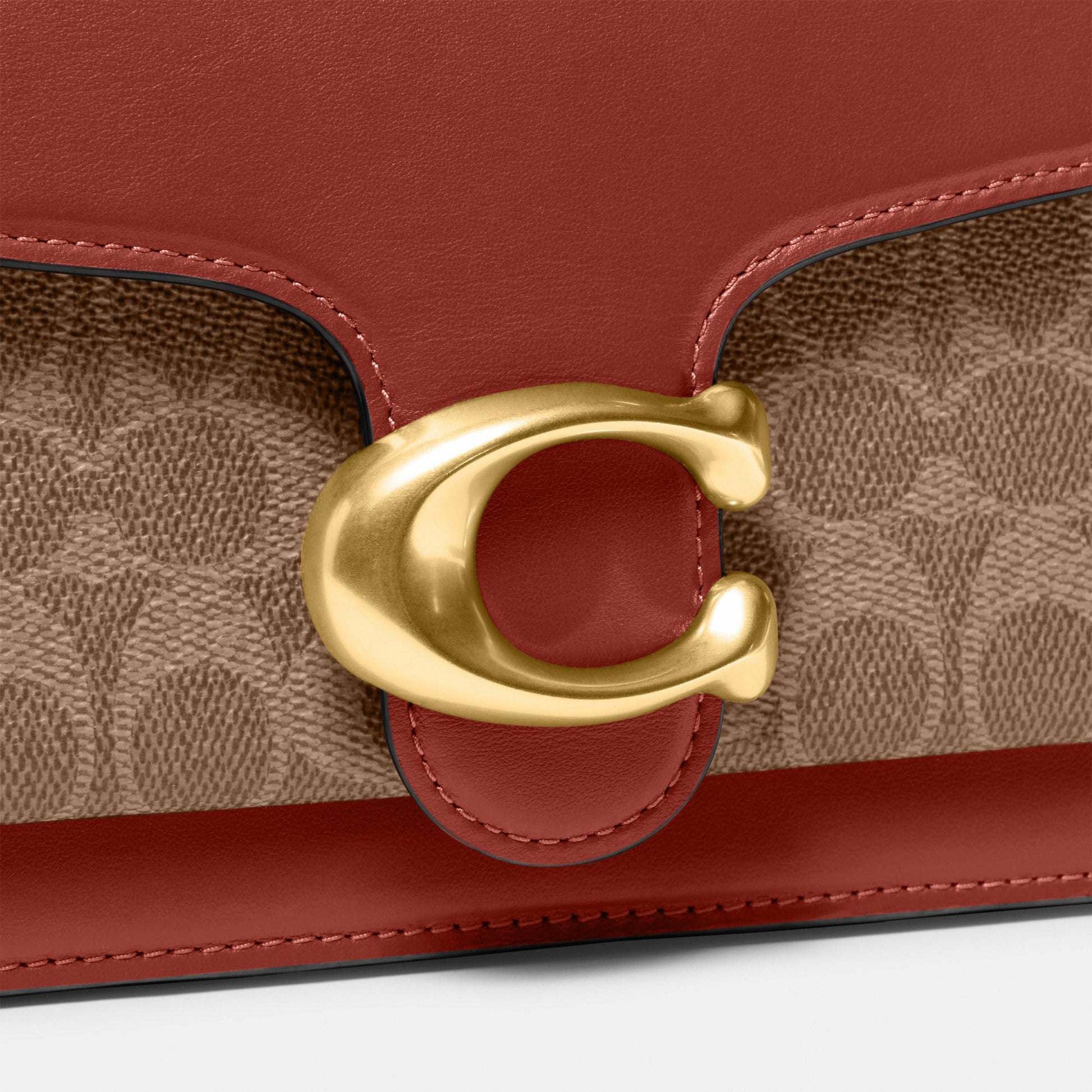 CI032-TABBY SHOULDER BAG 26 IN SIGNATURE CANVAS-B4/Tan Rust