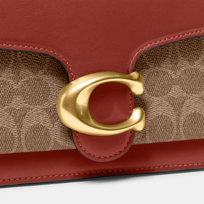 CI032-TABBY SHOULDER BAG 26 IN SIGNATURE CANVAS-B4/Tan Rust