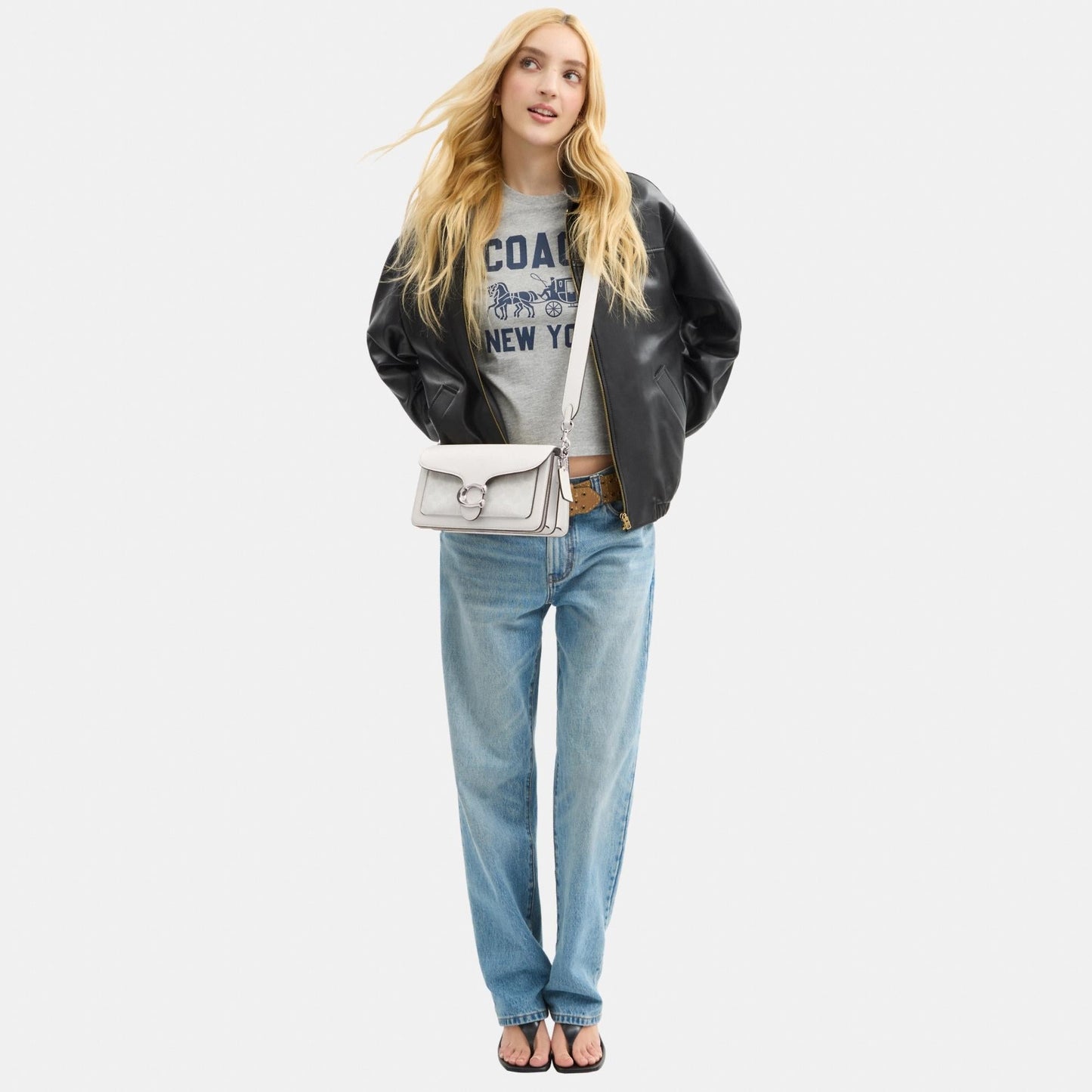 CI032-TABBY SHOULDER BAG 26 IN SIGNATURE CANVAS-LH/White Chalk