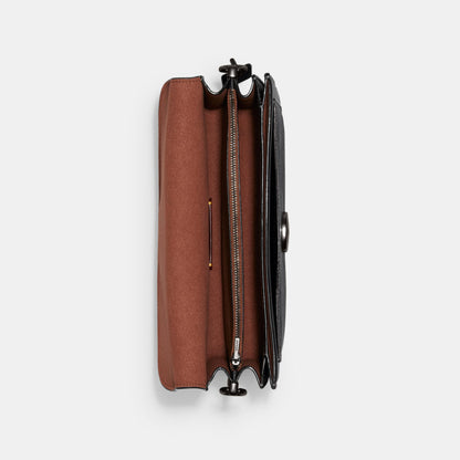 CI032-TABBY SHOULDER BAG 26 IN SIGNATURE CANVAS-V5/Charcoal Black