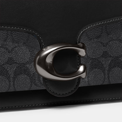 CI032-TABBY SHOULDER BAG 26 IN SIGNATURE CANVAS-V5/Charcoal Black