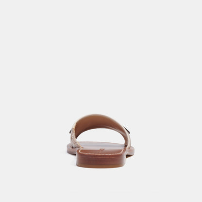 CI202-Ina Sandal In Signature Jacquard-Stone/Chalk
