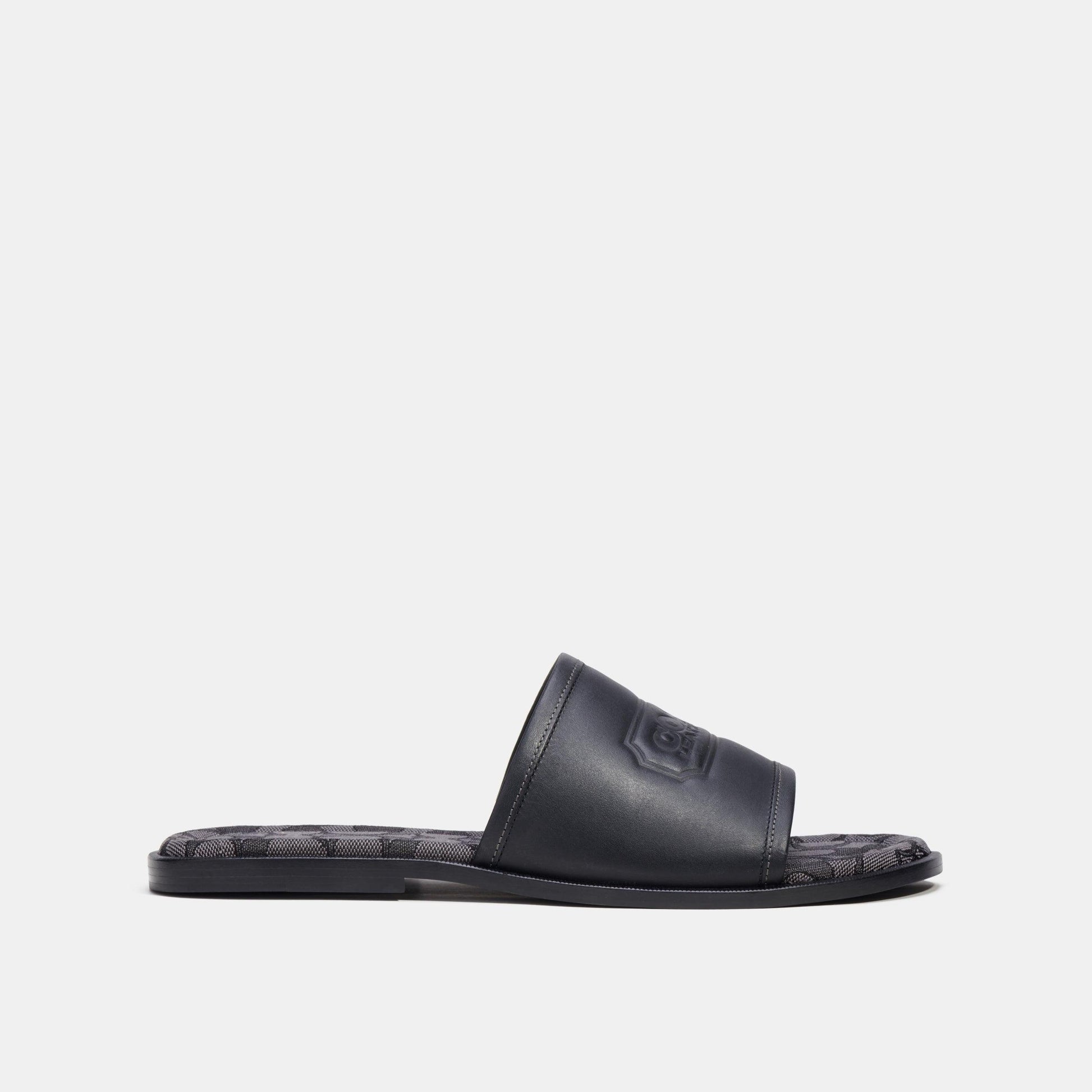 Sandal With Signature Jacquard-CI322-Black