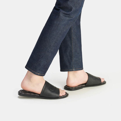 Sandal With Signature Jacquard-CI322-Black