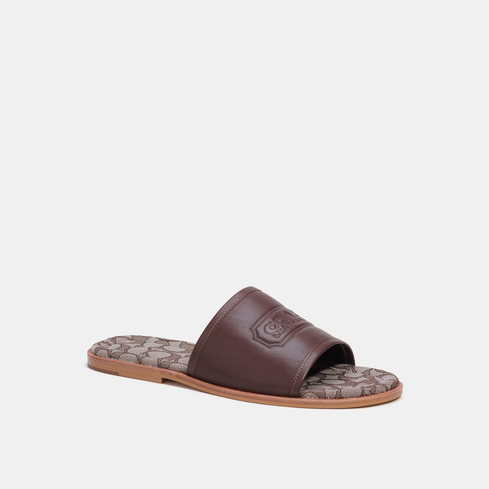 Sandal With Signature Jacquard-CI322-Maple