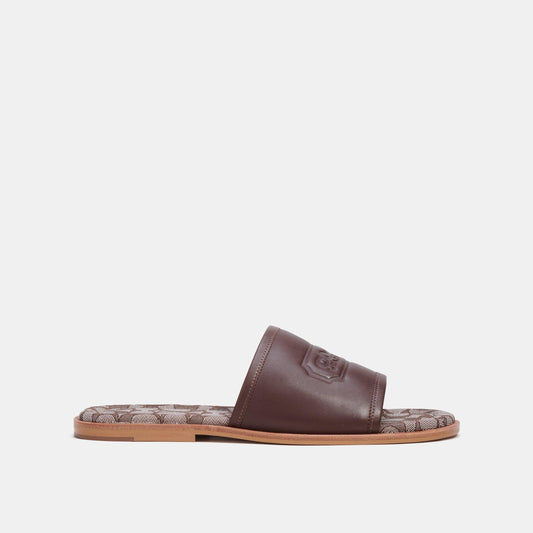 Sandal With Signature Jacquard-CI322-Maple