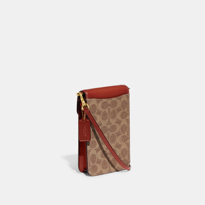 CJ355-Phone Crossbody In Signature Canvas