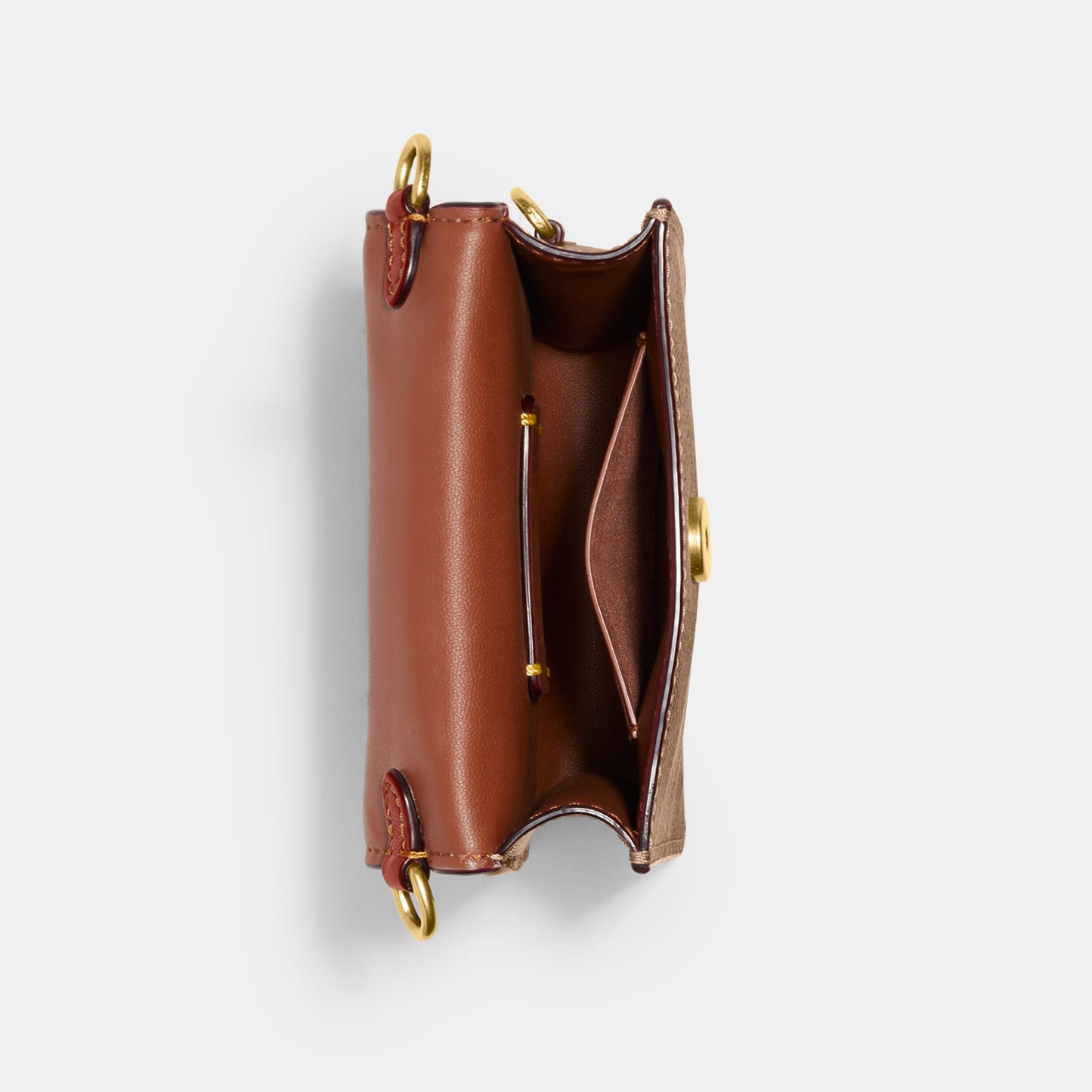 CJ355-Phone Crossbody In Signature Canvas