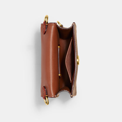CJ355-Phone Crossbody In Signature Canvas