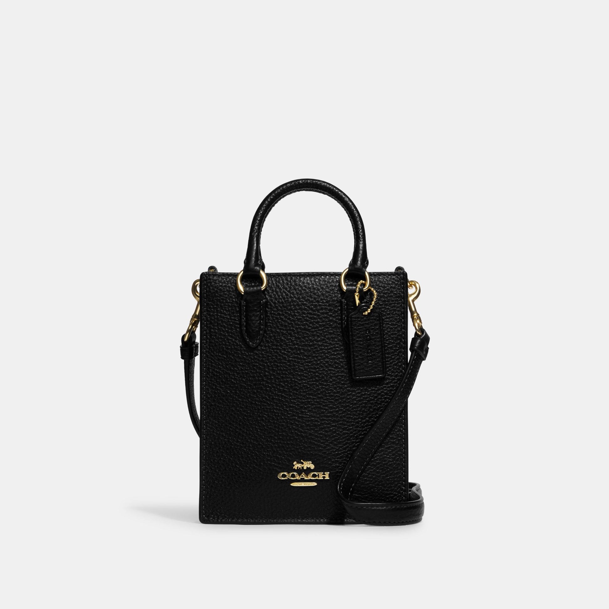 CJ500-North South Mini Tote-Im/Black