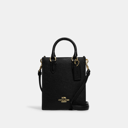 CJ500-North South Mini Tote-Im/Black