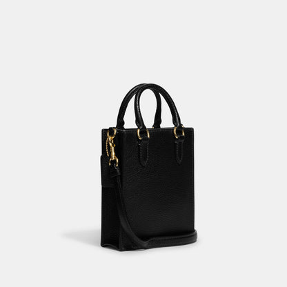 CJ500-North South Mini Tote-Im/Black