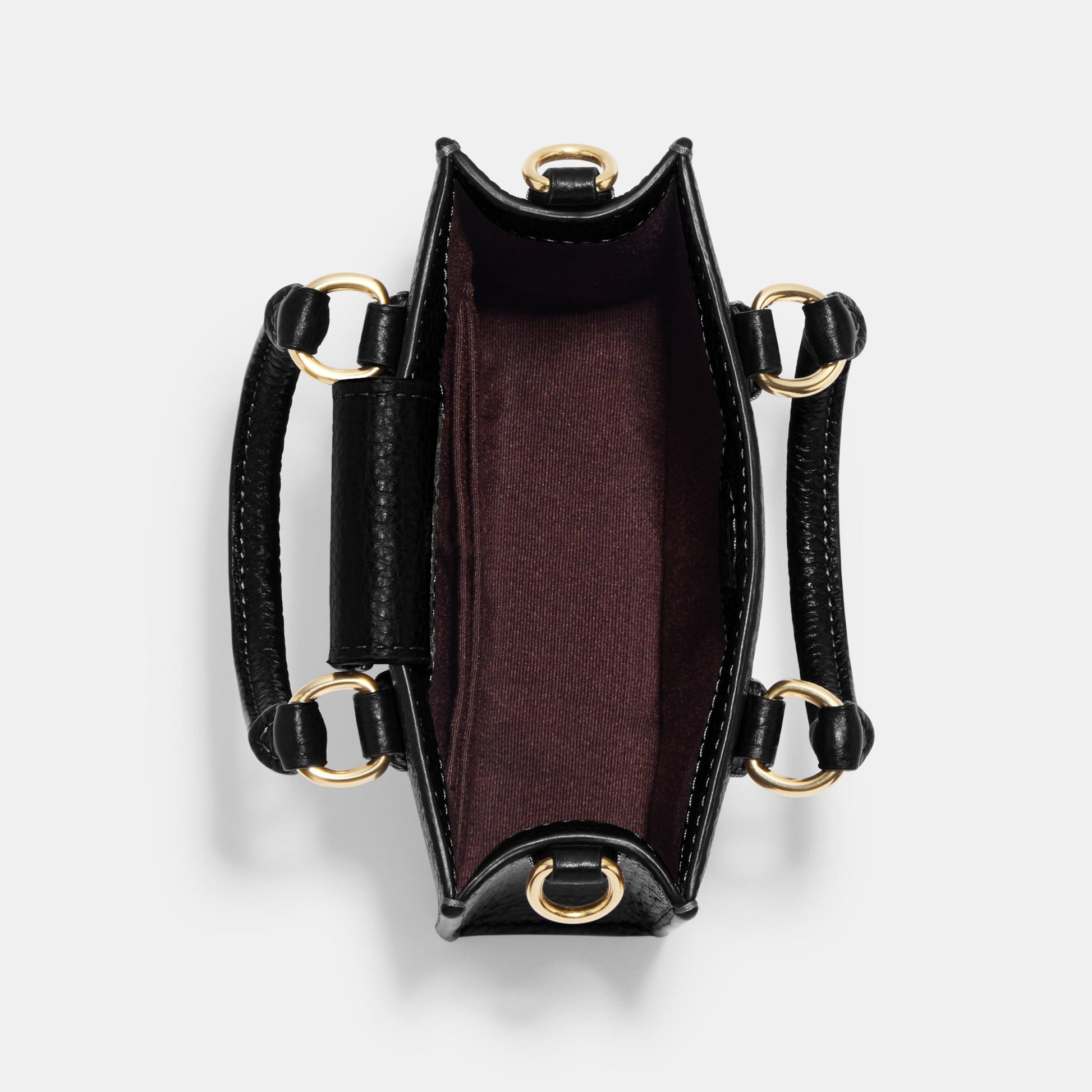 CJ500-North South Mini Tote-Im/Black