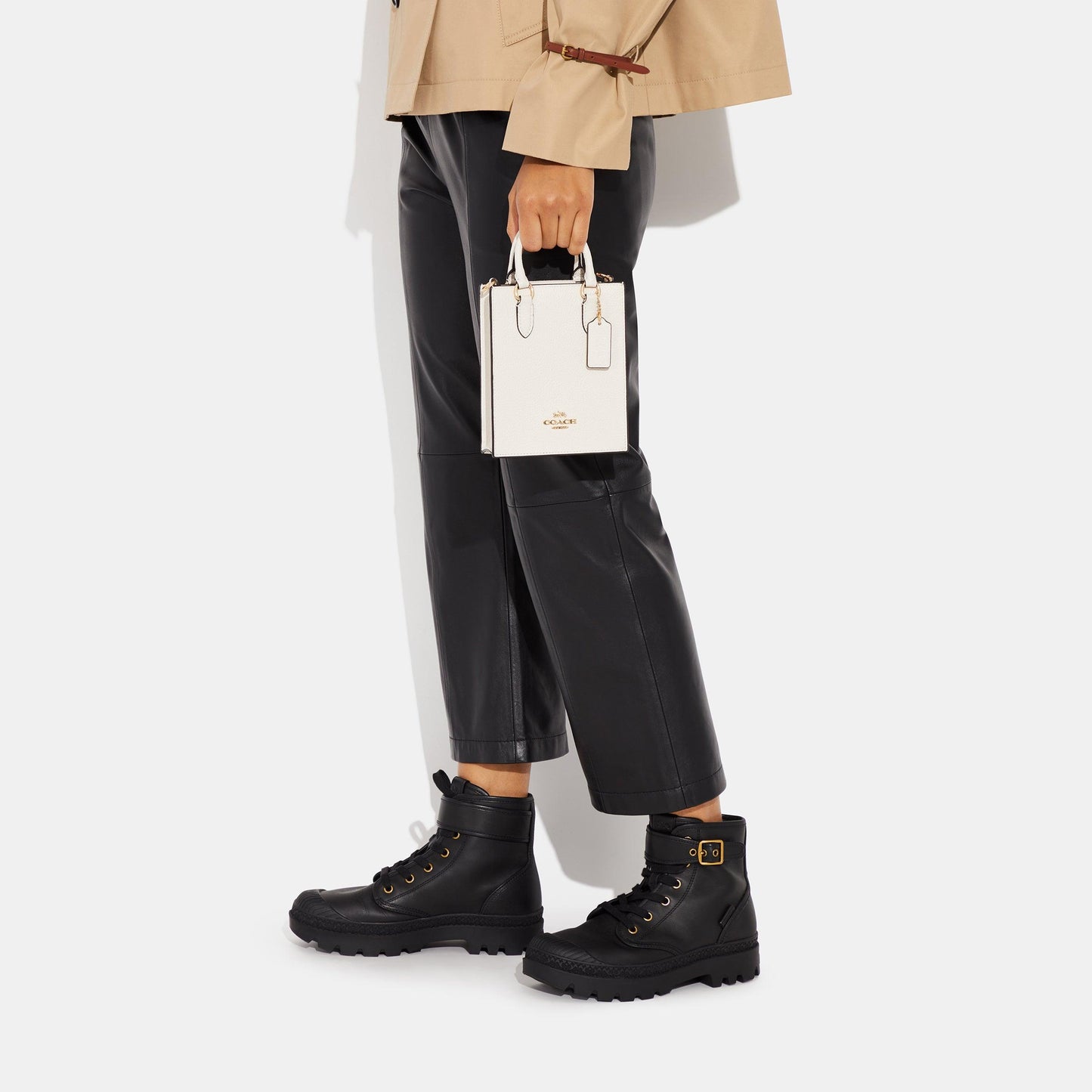 CJ500-North South Mini Tote-Im/Chalk