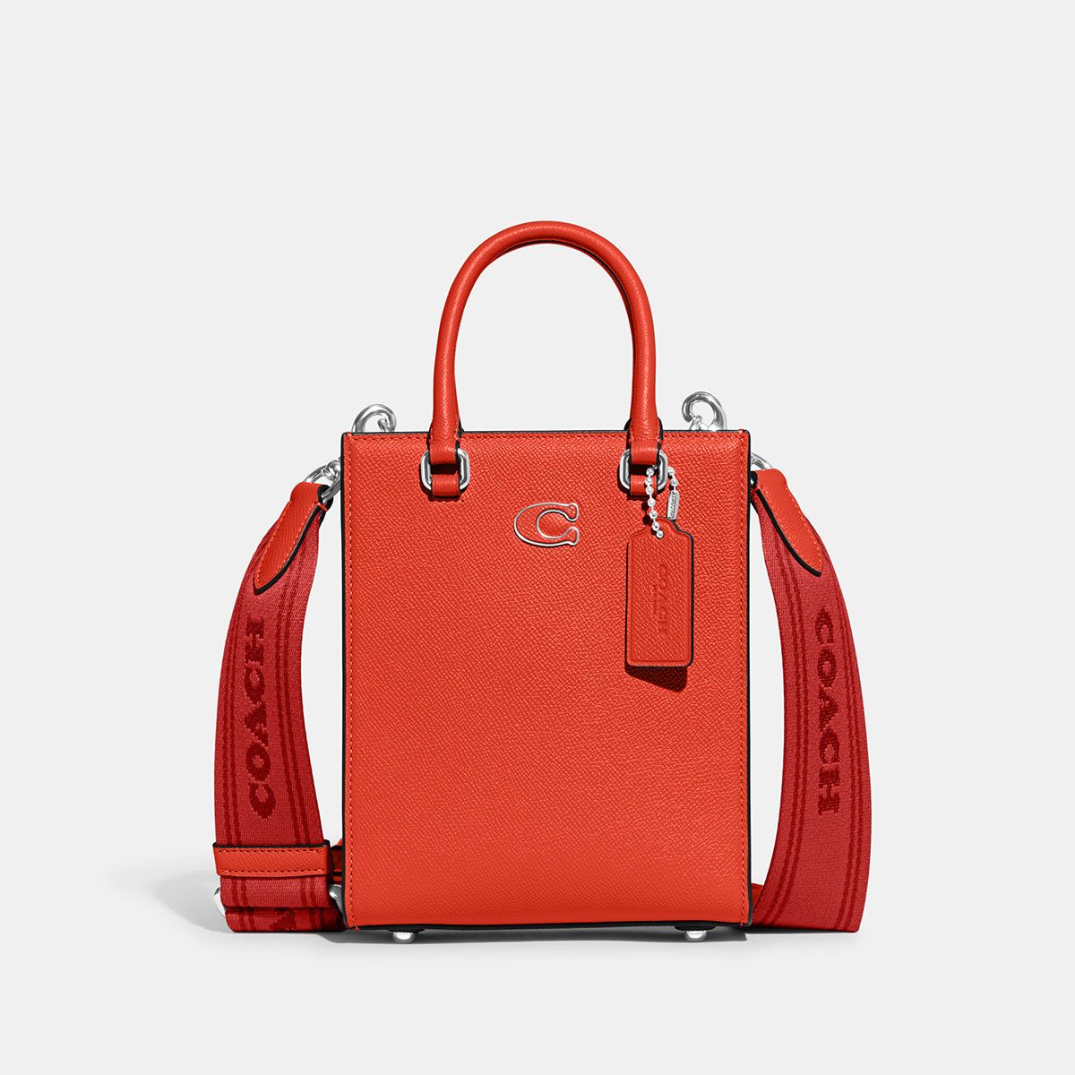 CJ795-Tote 16 With Signature Canvas-Sun Orange