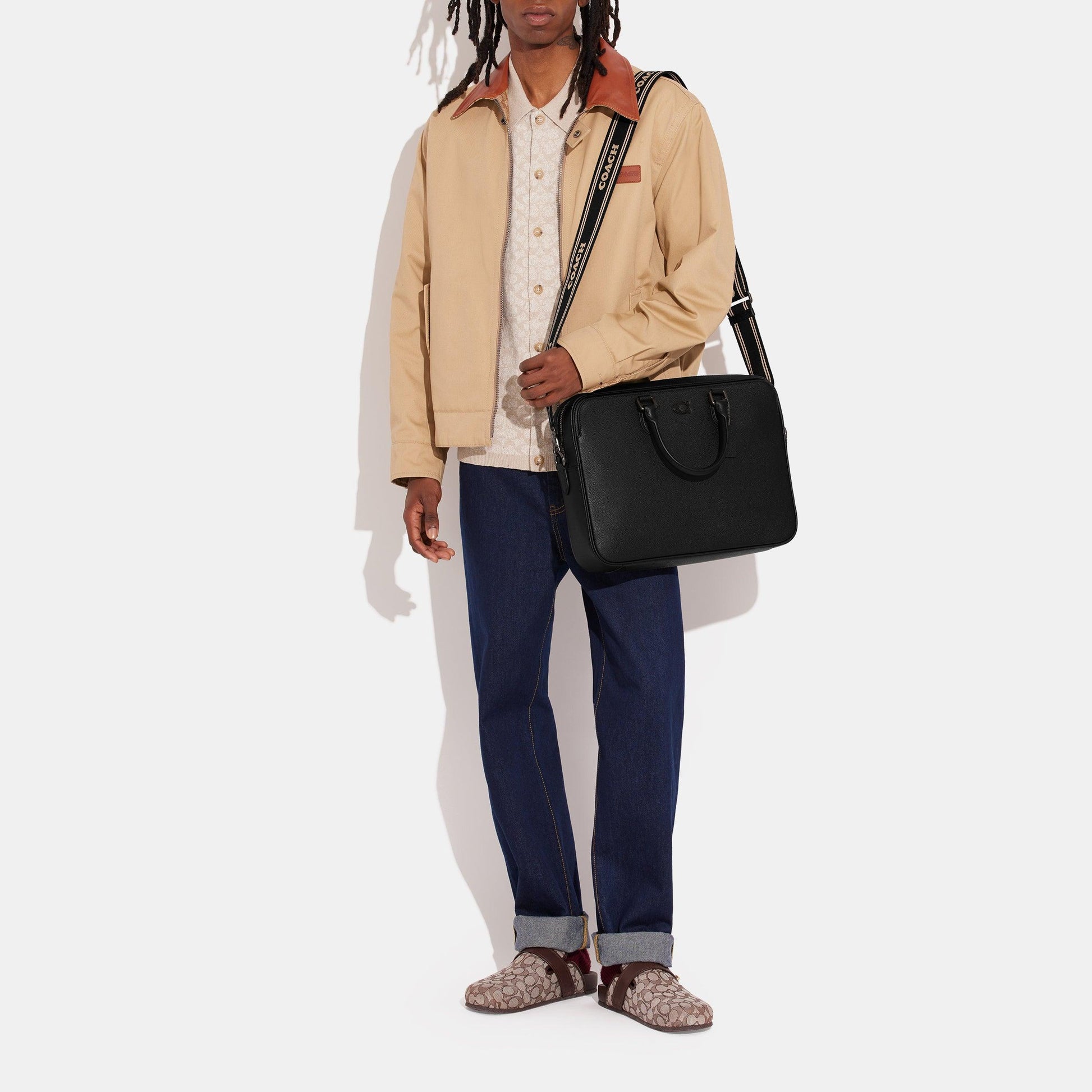 Gotham Brief With Signature Canvas Interior-CJ840-Black